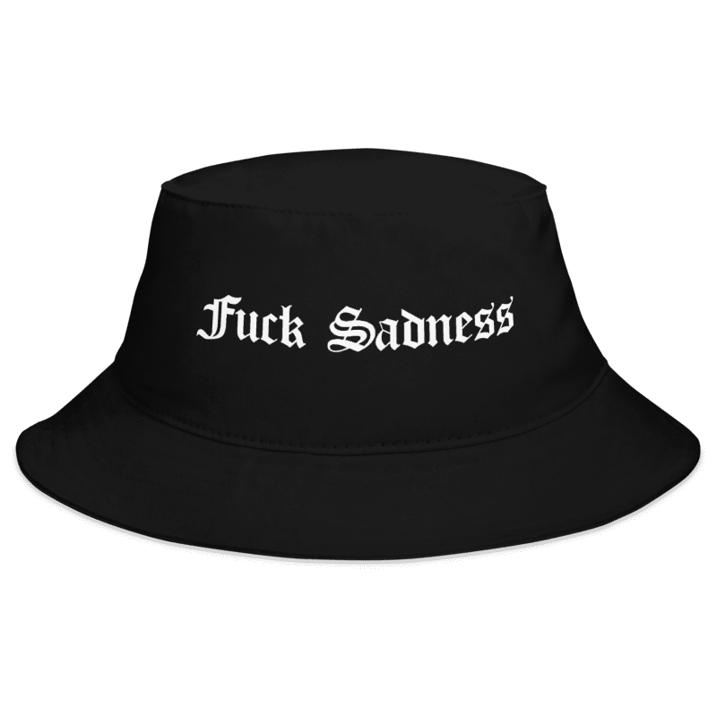 SADSMILE.CO Fuck Sadness Bucket Hat