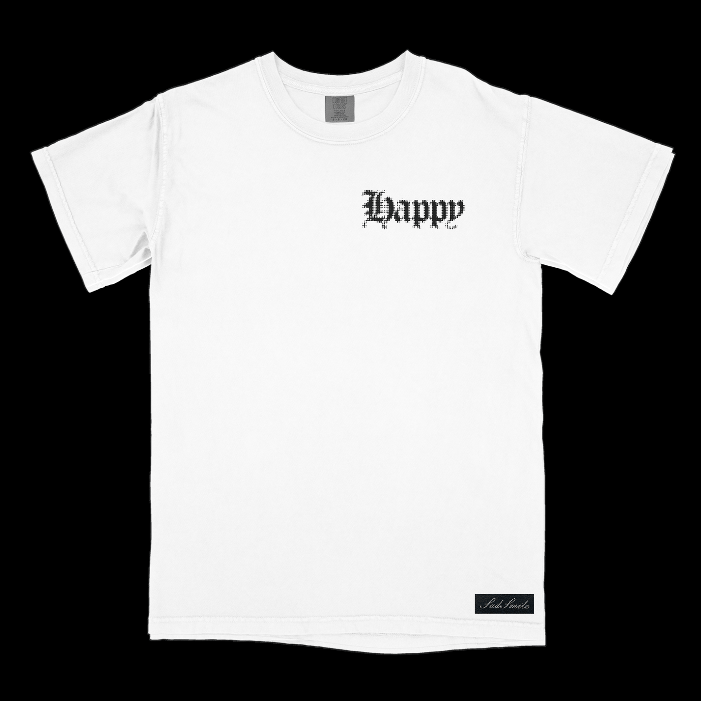 SADSMILE.CO Happy T-Shirt (White)