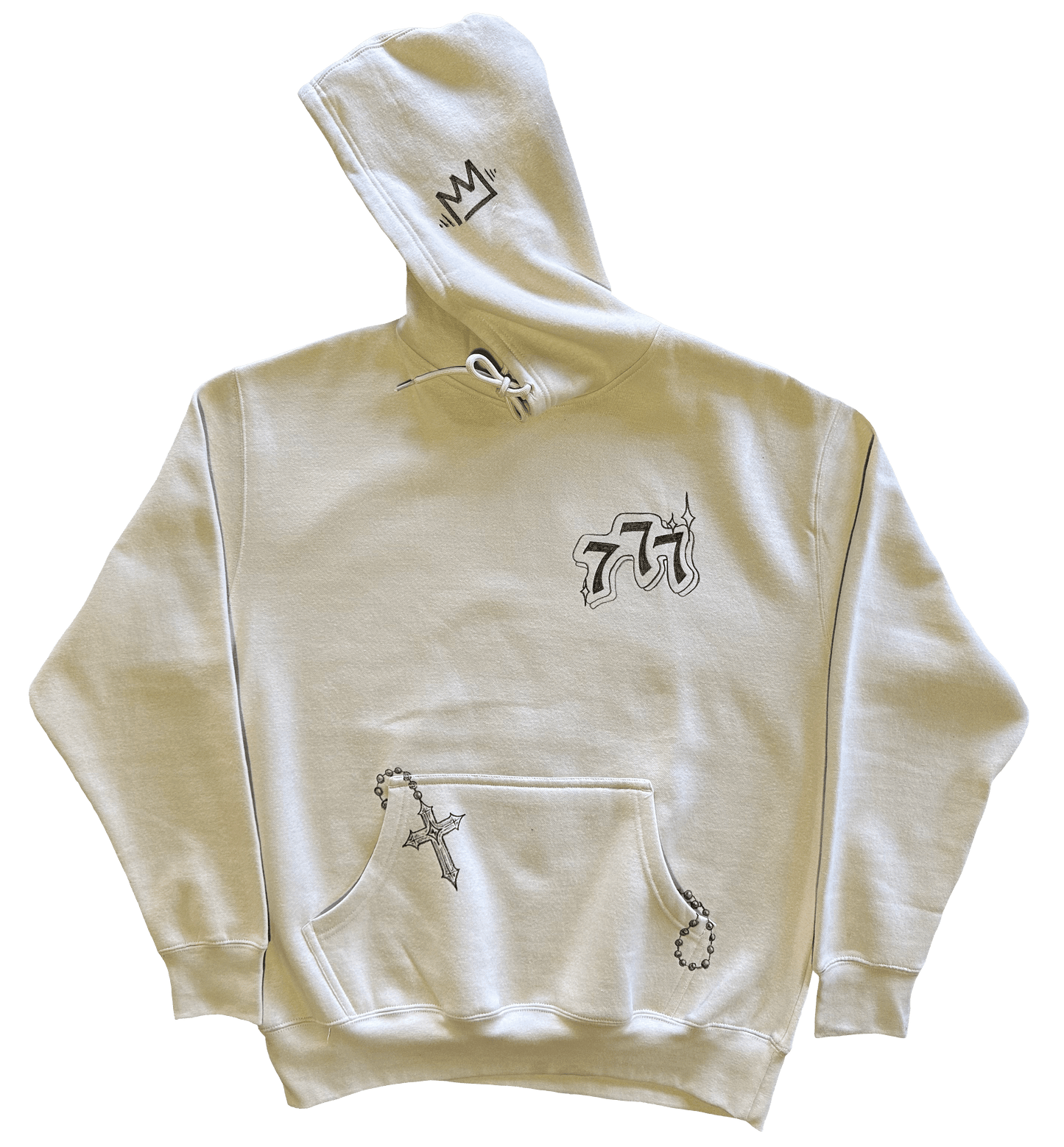 SADSMILE.CO Large 777 Hand Drawn 1/1 Hoodie