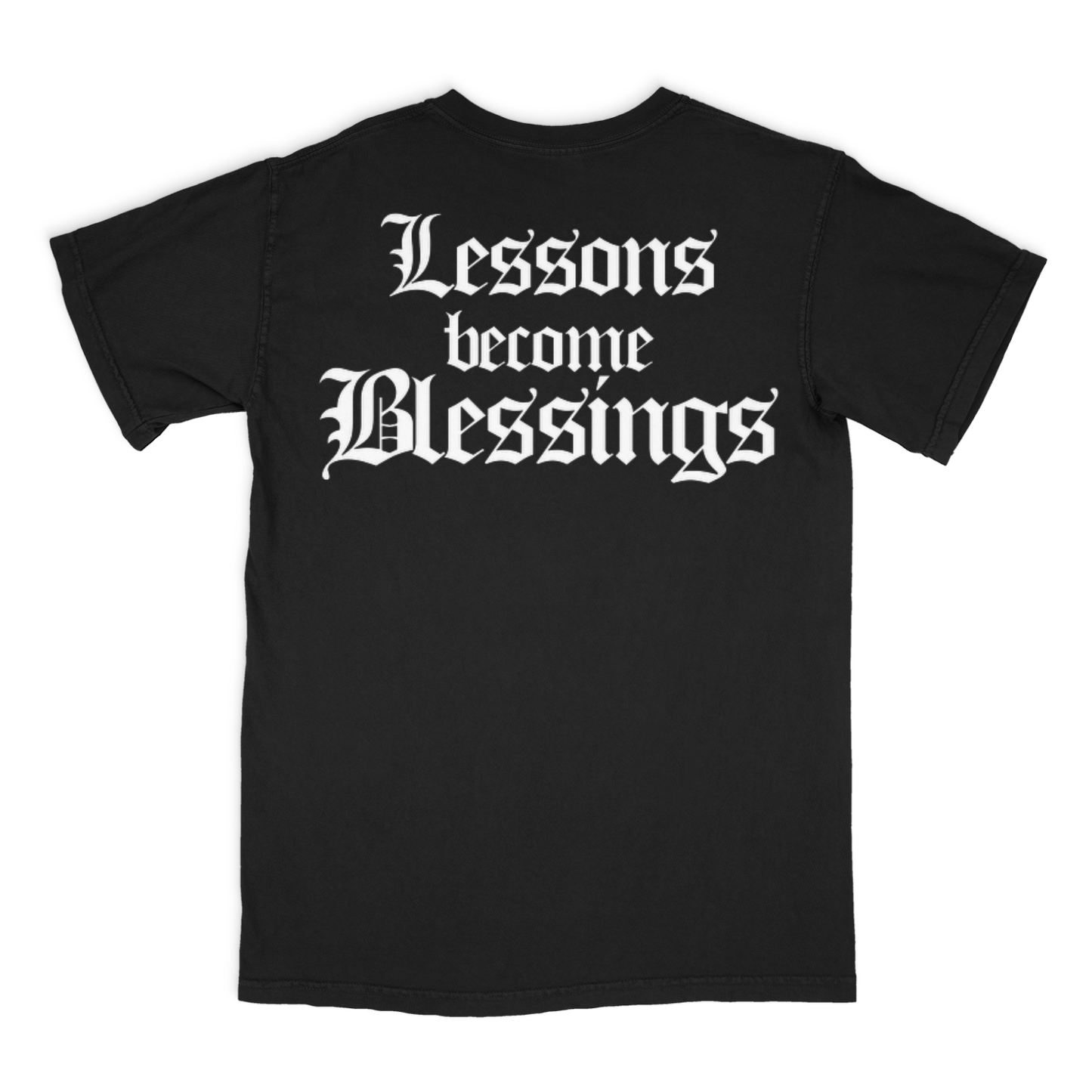 SADSMILE.CO Lessons Become Blessing’s (Black)