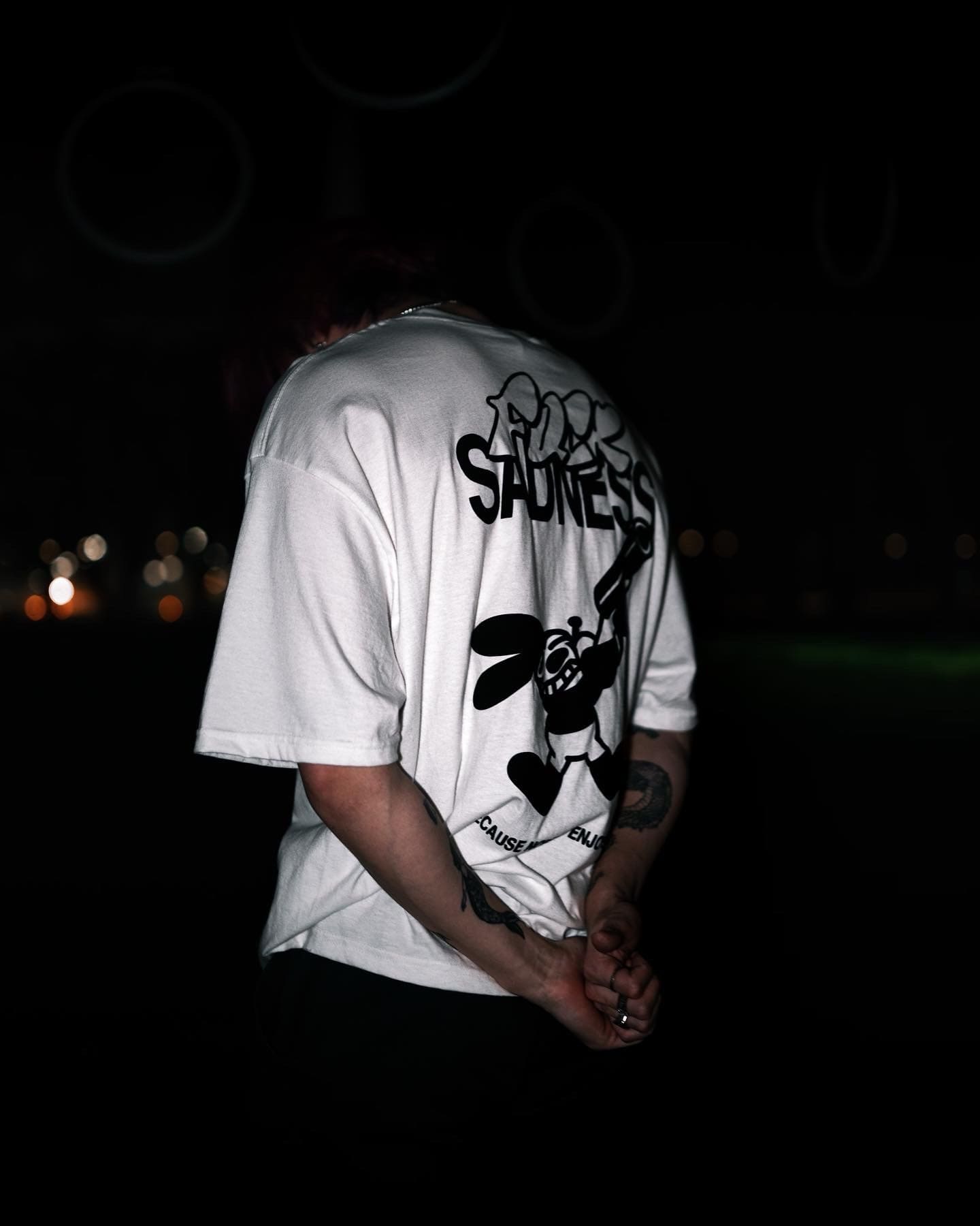 SADSMILE.CO Sad Rabbit T-Shirt (White)