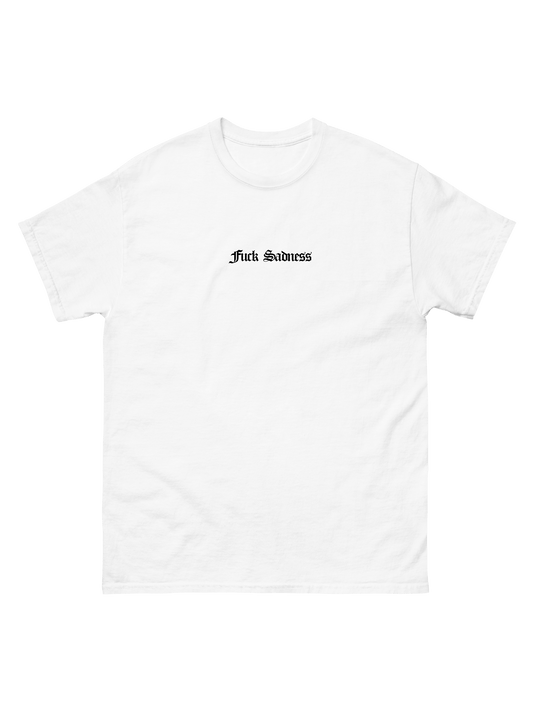SADSMILE.CO Fuck Sadness T-Shirt (White)