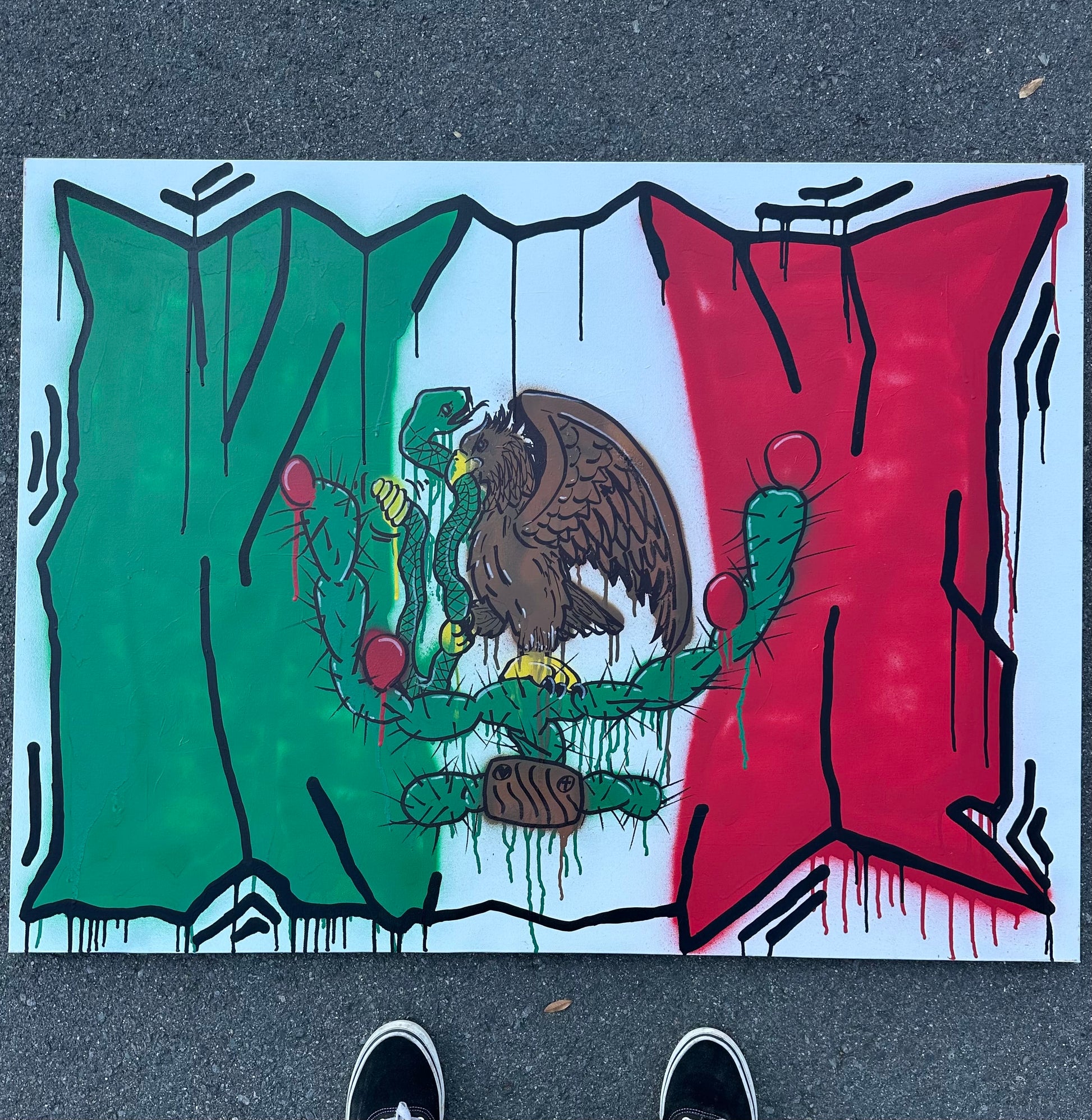 SADSMILE.CO La BANDERA Painting