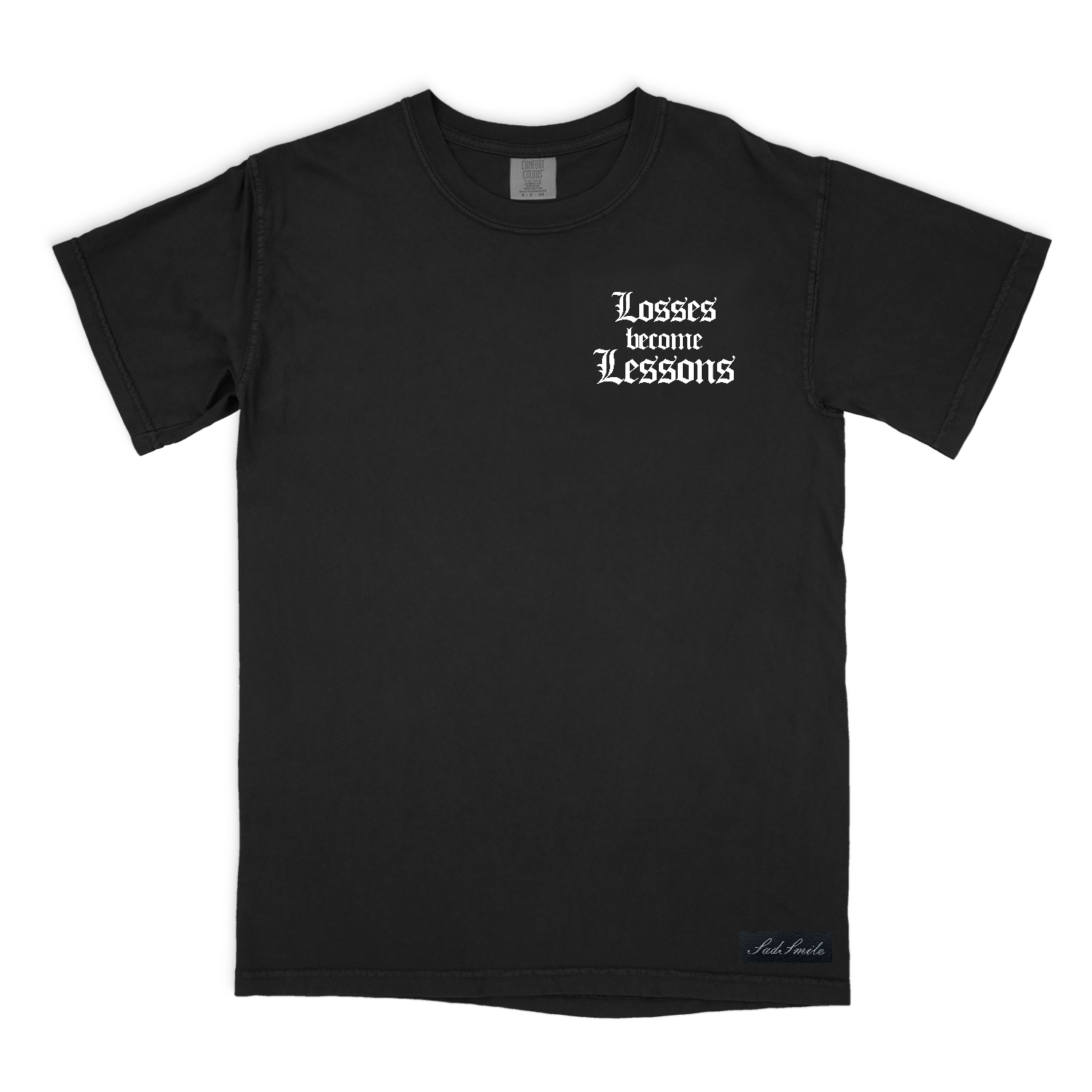 SADSMILE.CO Lessons Become Blessing’s (Black)
