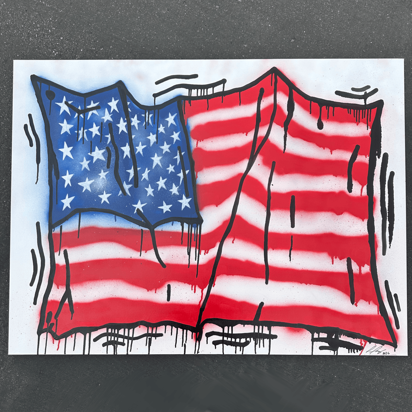 SADSMILE.CO OUR FREEDOM Painting