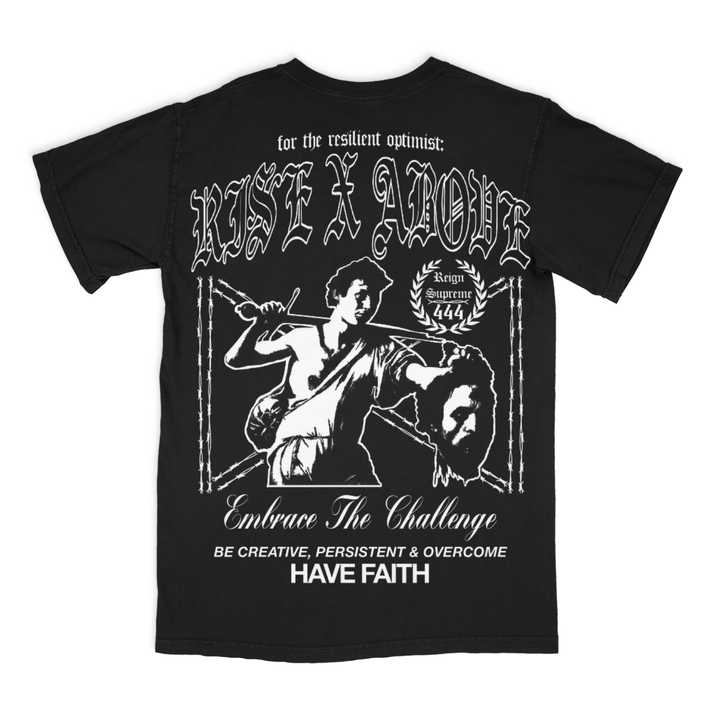 SADSMILE.CO Rise Above T-Shirt (Black)