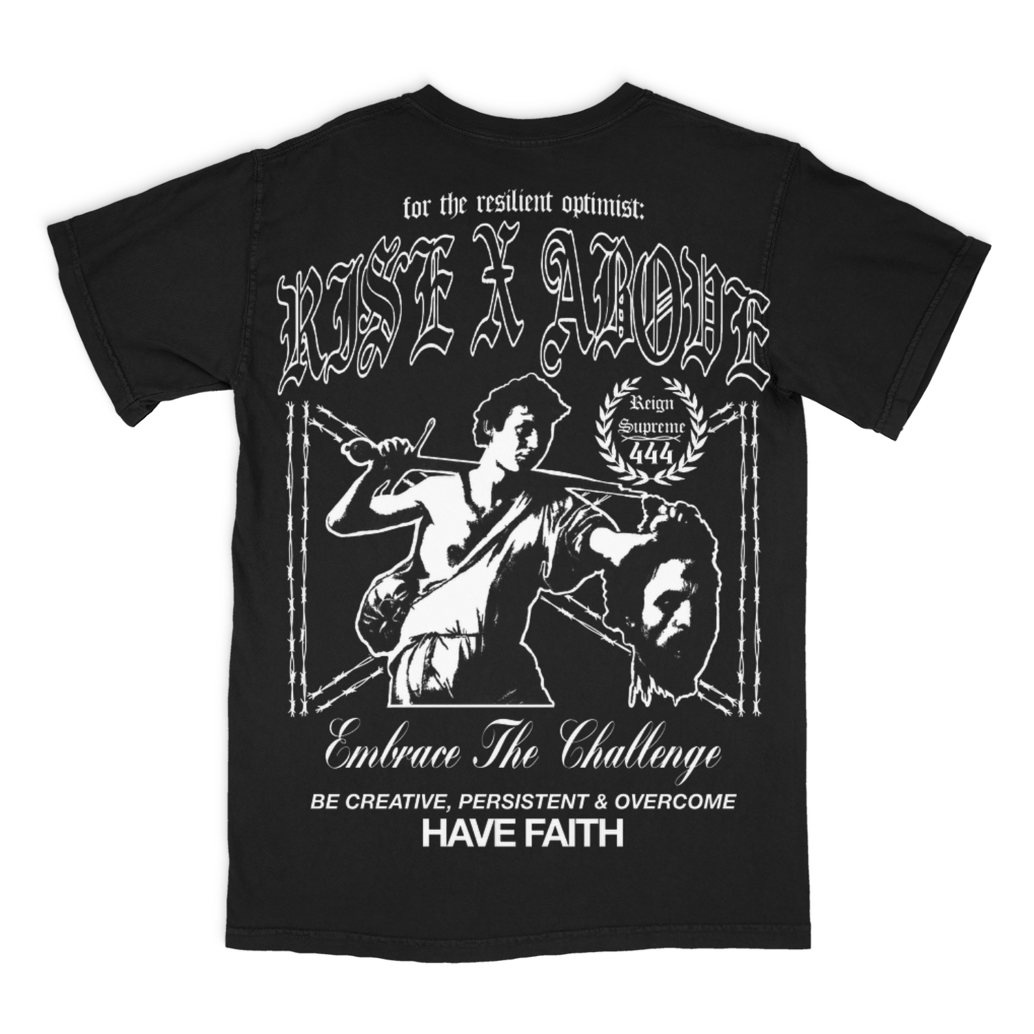 SADSMILE.CO Rise Above T-Shirt (Black)