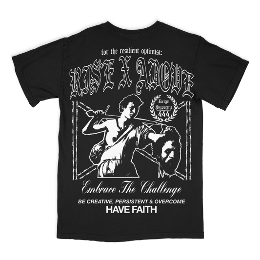 SADSMILE.CO Rise Above T-Shirt (Black)