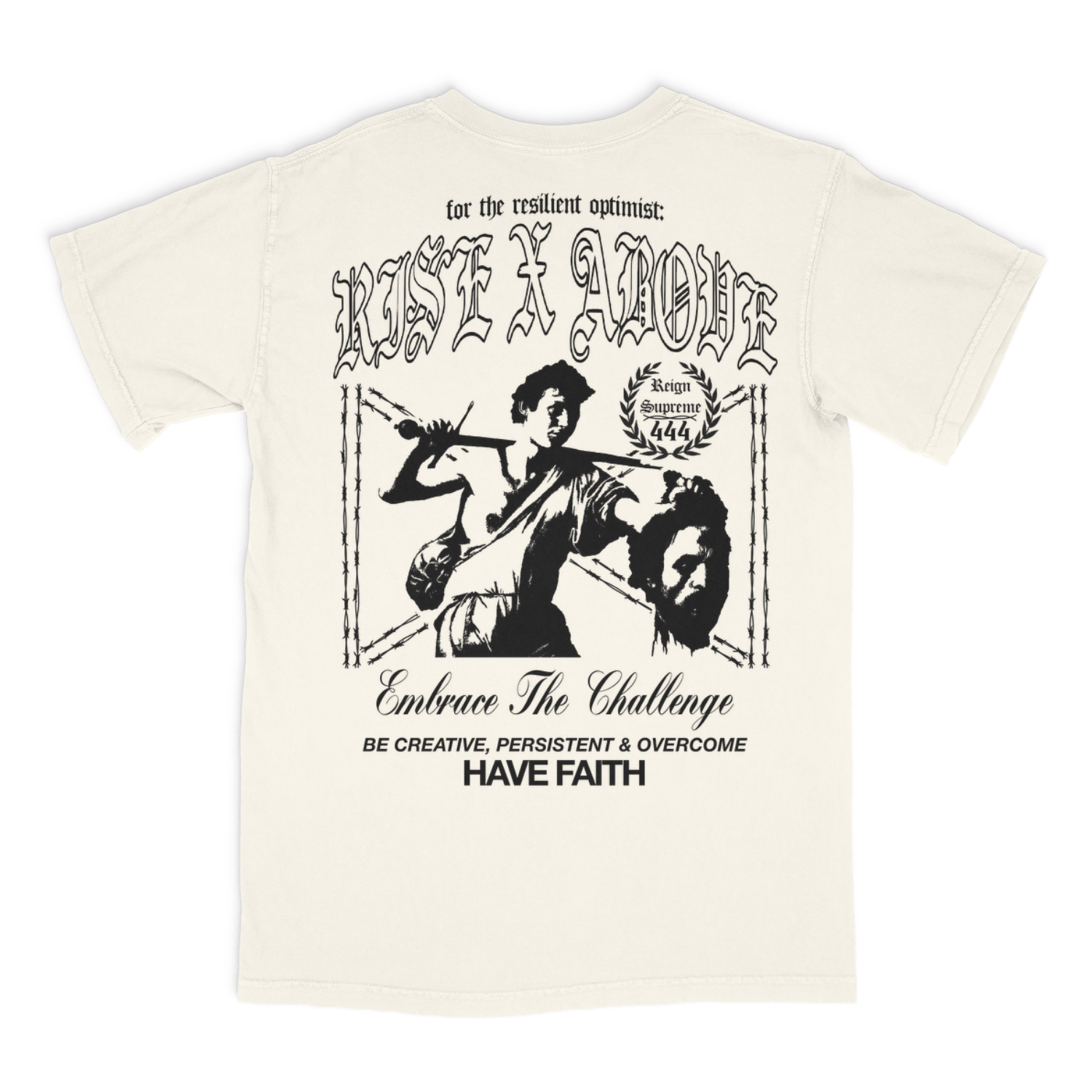 SADSMILE.CO Rise Above T-Shirt (Tan)