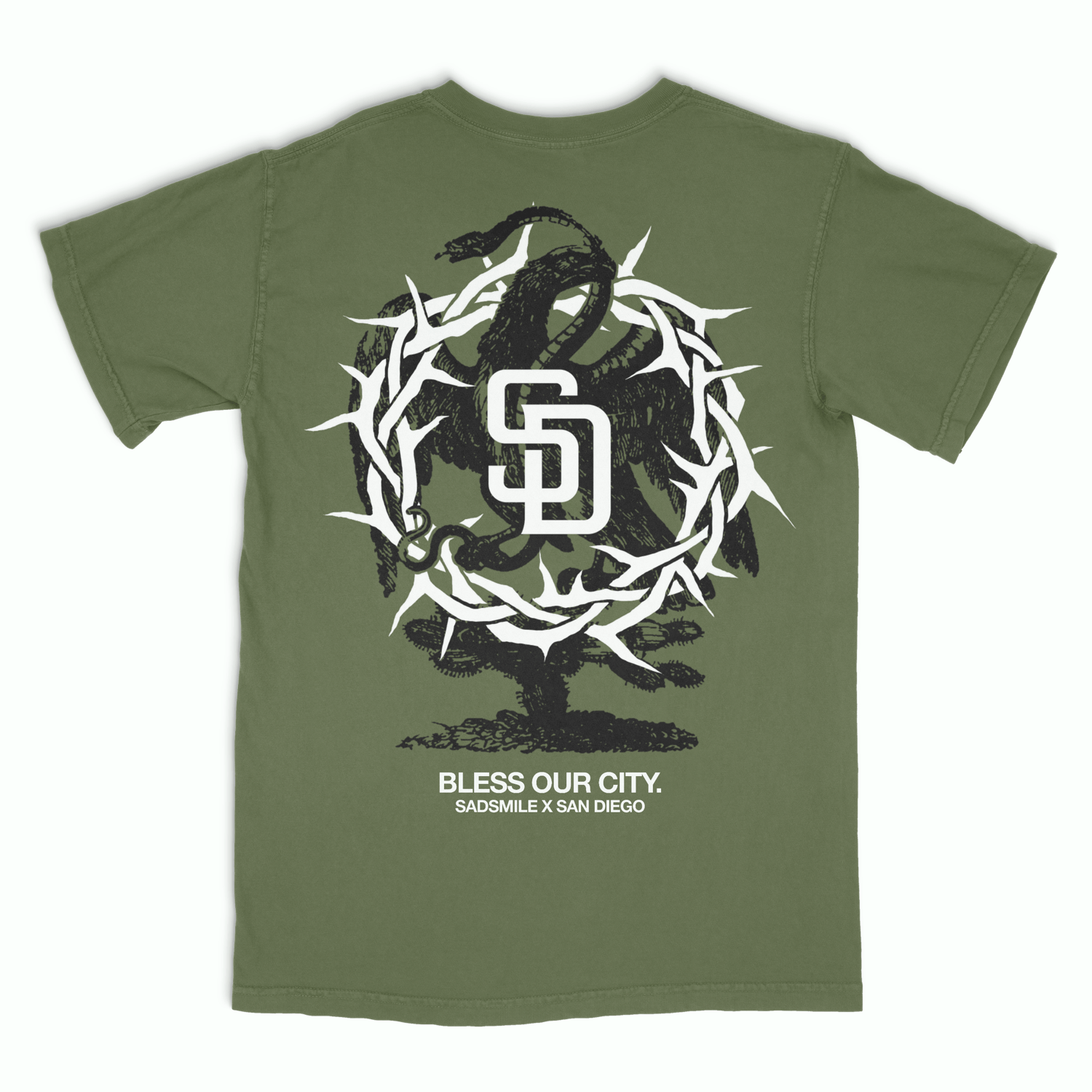 SADSMILE.CO Shirts & Tops Bless Our City T-Shirt