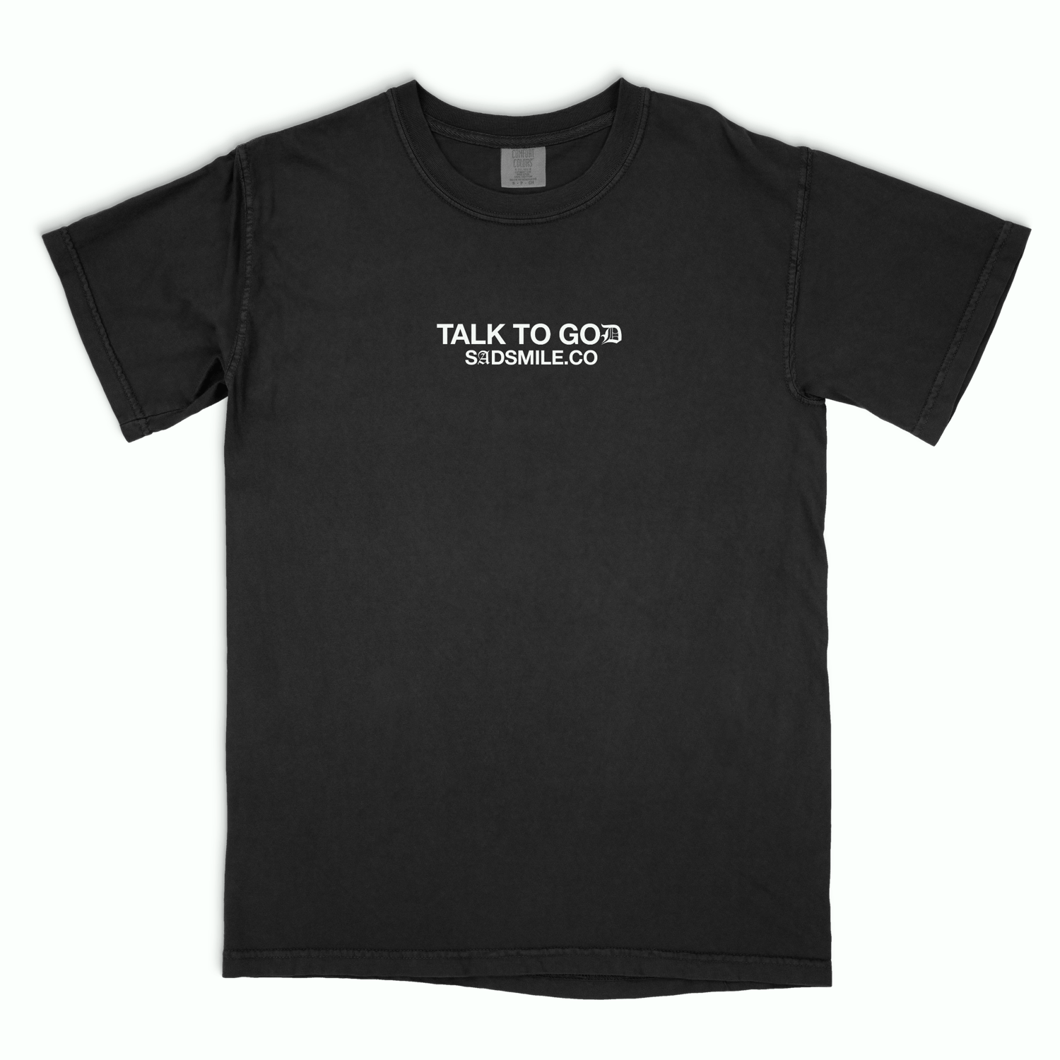 SADSMILE.CO Shirts & Tops Talk To God T-Shirt (Gray)